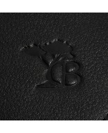 Podkówka portfel etui na pieniądze skórzana bilonówka banknotówka Beltimore czarna G83