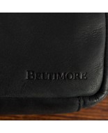 Torba męska na ramię mała skóra naturalna premium Beltimore czarna N44