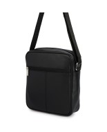 Torba męska na ramię mała skóra naturalna premium Beltimore czarna N43
