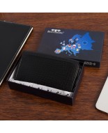 kopia Portfel skórzany damski poziomy RFiD skóra na karty klasyk Beltimore croco czarny A03