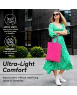 15 sztuk RÓŻOWY KOLOR toreb bawełnianych TOTE BAG 38 x 42 cm PINK_BAG_15