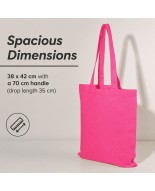 15 sztuk RÓŻOWY KOLOR toreb bawełnianych TOTE BAG 38 x 42 cm PINK_BAG_15
