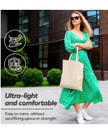 35 sztuk NATURALNY KOLOR toreb bawełnianych 38 x 42 cm TOTE NAT 35