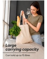 50 sztuk NATURALNY KOLOR toreb bawełnianych 38 x 42 cm TOTE NAT 50