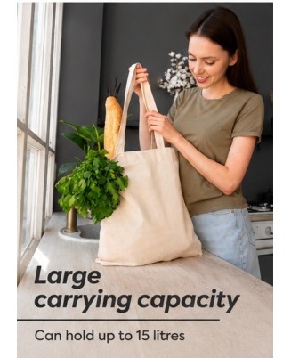50 sztuk NATURALNY KOLOR toreb bawełnianych 38 x 42 cm TOTE NAT 50