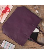 Torebka Damska Shopper Skóra Naturalna Miękka Beltimore fiolet N33