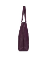 Torebka Damska Shopper Skóra Naturalna Miękka Beltimore fiolet N33