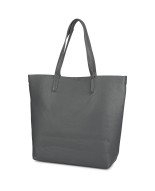 Torebka Damska Shopper Skóra Naturalna Miękka Beltimore szara N33
