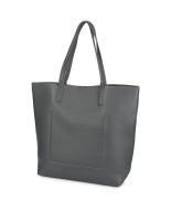Torebka Damska Shopper Skóra Naturalna Miękka Beltimore szara N33