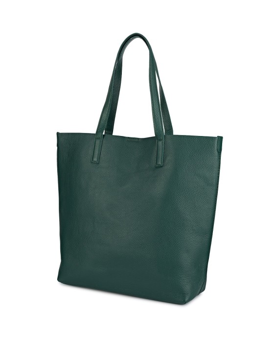 Torebka Damska Shopper Skóra Naturalna Miękka Beltimore zielona  N33