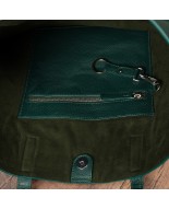 Torebka Damska Shopper Skóra Naturalna Miękka Beltimore zielona  N33