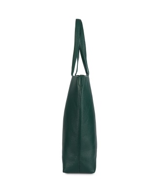 Torebka Damska Shopper Skóra Naturalna Miękka Beltimore zielona  N33
