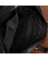 Torba męska skórzana na ramię laptopa duża biznesowa Beltimore czarna N06