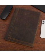 Biwuar Męski Skórzany Aktówka Teczka Biznesowa  Notebook Beltimore brązowy S80