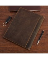 Biwuar Męski Skórzany Aktówka Teczka Biznesowa  Notebook Beltimore brązowy S80
