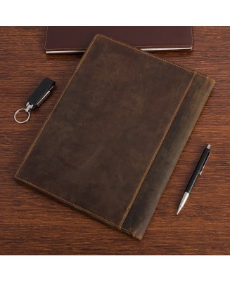 Biwuar Męski Skórzany Aktówka Teczka Biznesowa  Notebook Beltimore brązowy S80