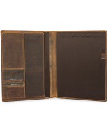 Biwuar Męski Skórzany Aktówka Teczka Biznesowa  Notebook Beltimore brązowy S80