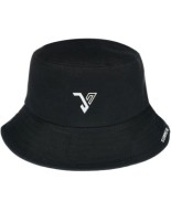 Czarny Kapelusz dwustronny bucket hat modny kap-t-1