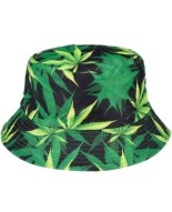 Zielony kapelusz dwustronny bucket hat wędkarski modny kap-h-1