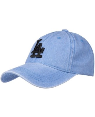 Niebieska jeansowa czapka z daszkiem baseballówka LA cz-m-65