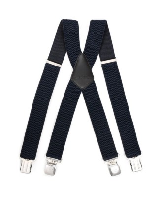 Szelki do spodni męskie eleganckie mocne X granatowe SZ5