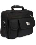 Czarna torba na laptop, pozioma torba do pracy, torba na dokumenty A4 Star Dragon W92