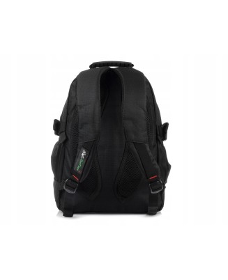 Czarny miejski plecak, duży plecak szkolny, plecak na trekking Star Dragon W33