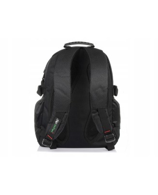 Czarny plecak sportowy do szkoły, duży plecak trekkingowy Star Dragon U39