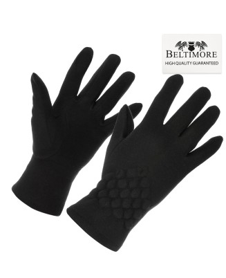 Rękawiczki damskie czarne dotyk polarek BELTIMORE K31