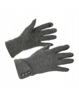 Rękawiczki damskie szare dotyk polarek uni BELTIMORE K28