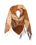 Camel Duży Szalik Damski bawełniany ciepły chusta na szyję REC-73