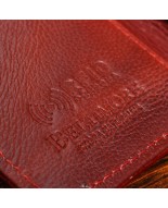 Czerwony damski portfel skóra naturalna premium Beltimore A01