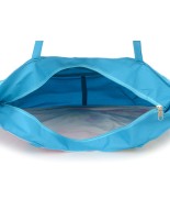Kolorowa torba plażowa w niebieskie rybki XXL H15