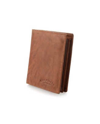 Camelowy pionowy portfel męski, prosty klasyczny portfel dla niego Bag Street 884