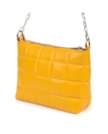 Żółta torebka damska, elegancka pikowana listonoszka na ramię Z39