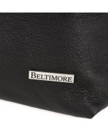 Czarna damska skórzana torebka worek na ramię Beltimore  970