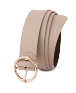 Skórzany pasek damski do spodni sukienki cielista skóra nat. 3,5 cm Beltimore B84