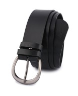 Skórzany pasek damski do spodni sukienki czarny skóra nat 4 cm Beltimore D86