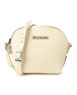 Kremowa torebka na pasku, mała skórzana torebka damska, elegancka torebka Beltimore N22