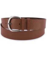Skórzany pasek damski do spodni sukienki brązowy skóra nat 4 cm Beltimore D87